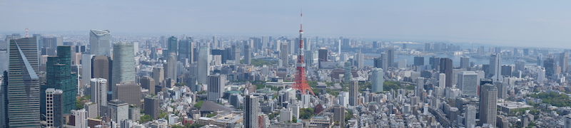 Vista panorámica del lado este de Tokio