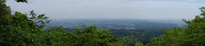 Panorámica de Tokyo desde el monte Takao