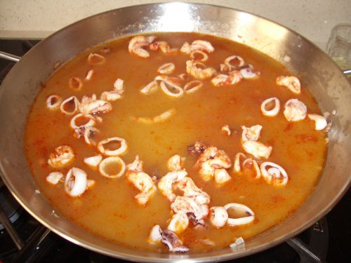Añadimos el caldo