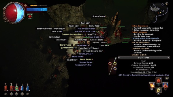 Saturación de loot en la pantalla